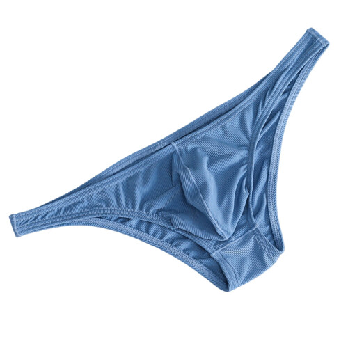 ruhuadgb Ανδρικά Σλιπ Ice Silk Thin Stripe Μονόχρωμο U Κυρτό Εσωτερικά Φορώντας Σέξι Σλιπάκια 1