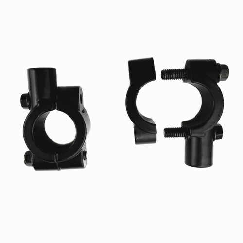 Motorcycle Rear View Mirror Adaptor Mount 2 pcs 10mm Black 1