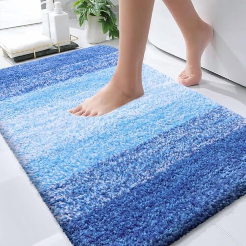 Alfombrilla de baño de 30x20 cm – Microfibra, base de goma TP