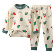 Conjuntos de ropa para niñas, manga larga, estampados de dibujos animados, traje de casa de manga larga para niños y bebés, cómodos y suaves para