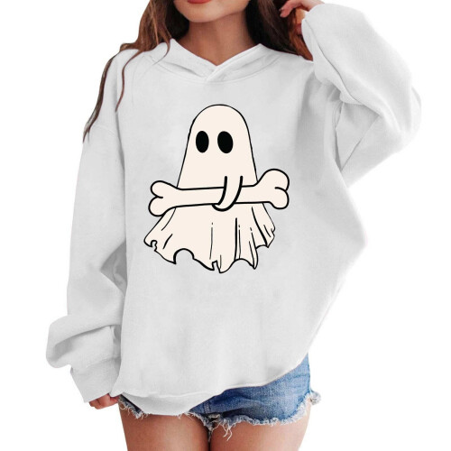 Moletom infantil com capuz e estampa de Halloween. 1