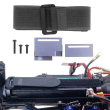 Support de Batterie de Voiture RC avec Kit de Sangle de Batterie pour 1/10 pour pour TRX4 pour TRX6 RC Accessoires de Mise à Niveau de Voiture
