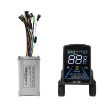 Mountain Bike Lithium-Ion Power Conversion Parts S-100 Color LCD Meter with Tri-Mode 17A Controller Set