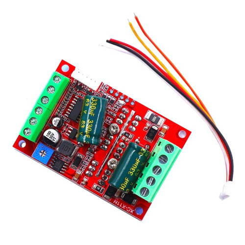 6-60V 16A 400W 3 Phases Hall Brushless Motor Controller Board BLDC PWM PLC Driver Module 2