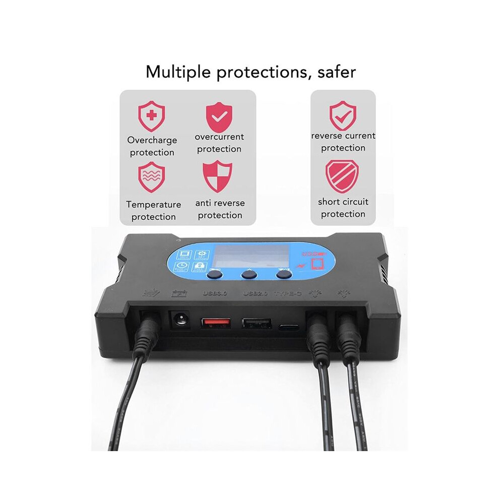 Solar Controller Lead Acid Lithium Battery Universal Controller Dual Usb Fast Charge Solar Controller 50A 4852367089619