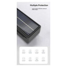 Solar Battery Charger 2 Slot Battery Charger Powerbank Case Lithium Battery Charging Bank Shell for 18650 21700 Battery