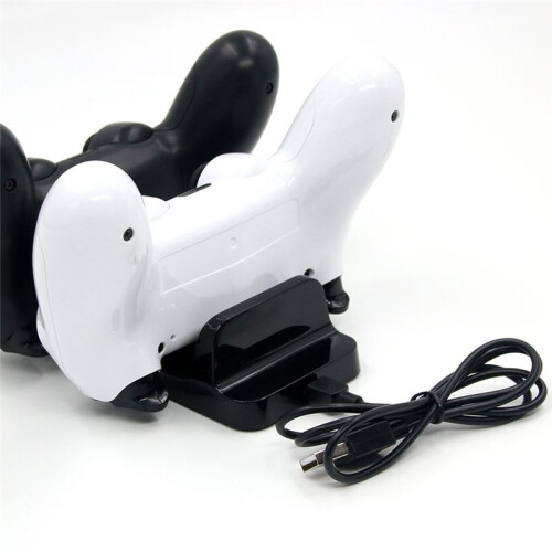 USB Dual Charge Dock for PS4 Controller Game Gamepad Charging Dock Station Stand for   4 PS4 2