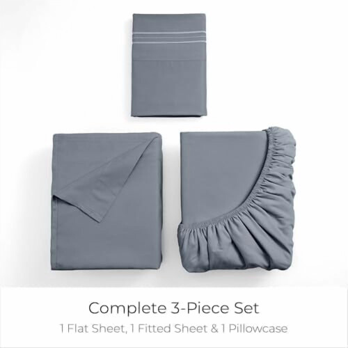 Σετ σεντονιών Twin XL – 3 τεμαχίων Iconic Collection, Πολυτελές Ξενοδοχείο, Δροσερά & 2