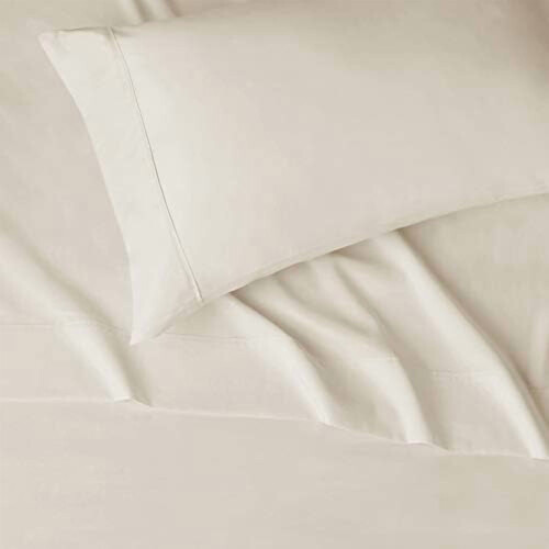 Microfiber Bed Sheet Set 3-Piece Twin XL Beige 2