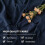 6-Piece Queen Sheet Set Navy Blue Deep Pocket 4