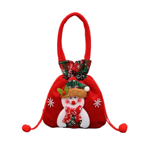 Saco de veludo para presentes de Natal, ideal para doces e pequenos presentes. 1