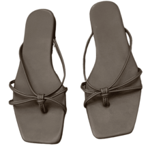 Sandálias femininas de dedo, confortáveis, para o verão, na praia, para caminhadas, estilo rasteiro, fáceis de calçar, para uso interno e