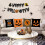 Μαξιλαροθήκες Halloween Σετ 4 τεμαχίων 20x20 ιντσών με νυχτερίδα κολοκύθας 5