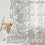 Leaf-Print Sheer Voile Curtains, Silver Grommet, 2 Panels 3