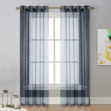 Pacáiste de 2 Chuirtín Poileistear Trédhearcach 52x63 orlach