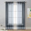 Pakke med 2 transparente polyestergardiner 132 x 173 cm 1