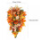 Couronne d'automne pour porte d'entrée 55 x 32 cm 2