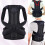 FlexiFit Pro Adjustable Straps Back Support Belt with5Steel Plates, Black, Medium 6