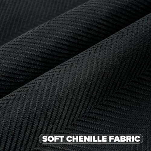 Housses de coussin en chenille double face 66 x 66 cm, lot de 2 1