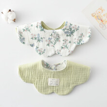 Dual-use baby bibs for drooling & teething—soft cotton, extra absorbent, mess-proof, with hidden pocket; compatible with newborn, infant, toddler.