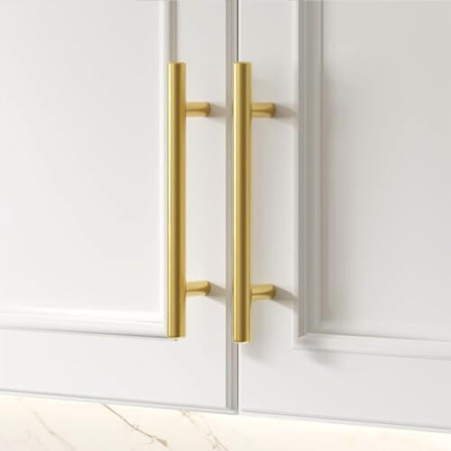 Gold Cabinet Handles Brushed Brass 25-Pack 3 Inch 1
