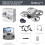 Drone με κάμερα ESC και δροσερό φως, κύλιση 360, απογείωση και προσγείωση με ένα κλικ, 4