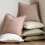 Juego de 2 fundas de almohada de algodón ramio con flecos, 45x45cm 5