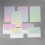 6-Pack Gradient Stationery Set: 4 Double-Sided Papers + 2 Envelopes, Morandi Colors for Letters, Notes & Invites 7