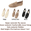 Γυναικεία παπούτσια πεζοπορίας με slip-on, χειροποίητα casual αθλητικά παπούτσια, 6