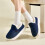 Pantufas quentinhas com forro de lã e palmilhas de espuma viscoelástica, para uso interno e externo. 2
