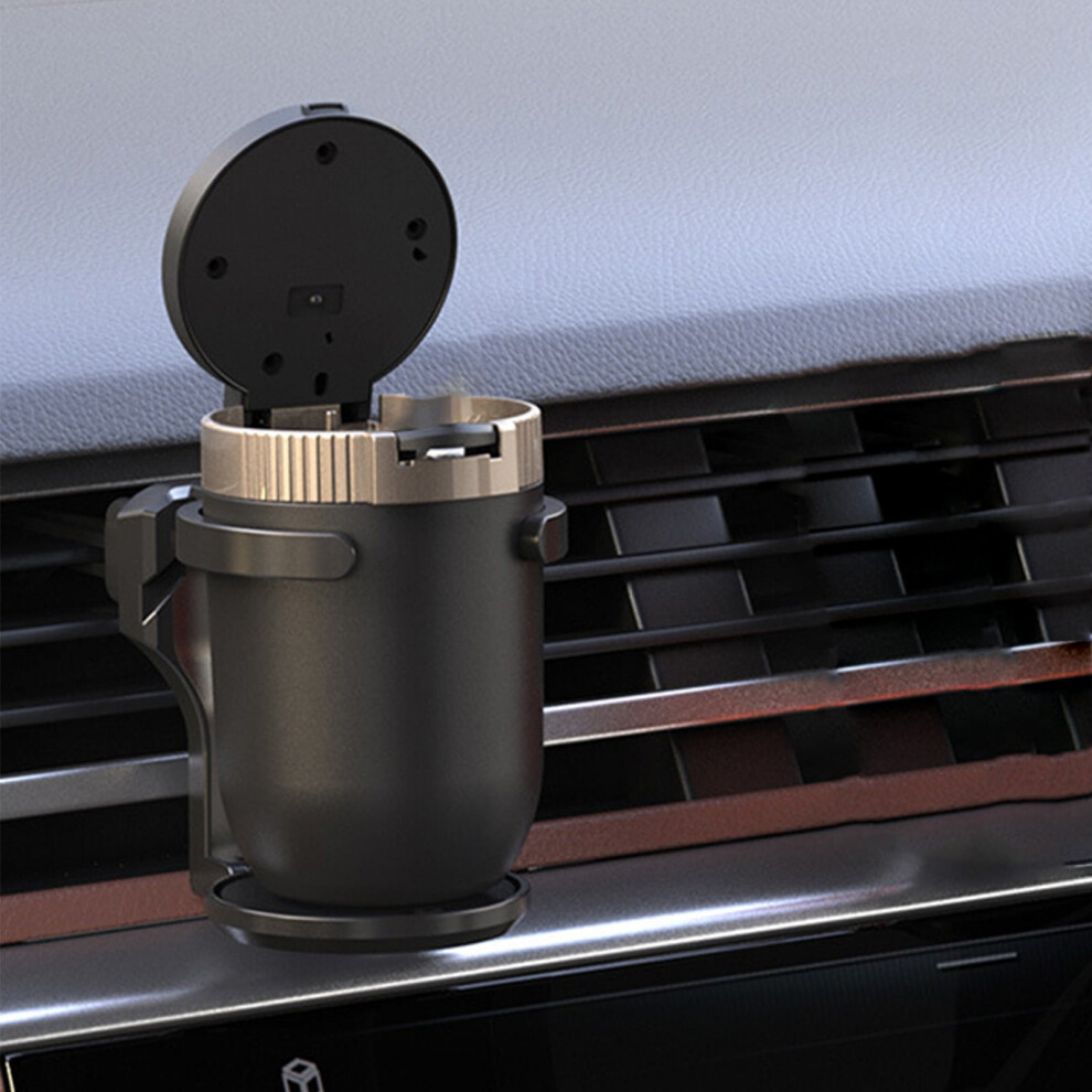 Car Cup Holder For Horizontal Air Vents - Folding, Multifunctional, Abs Material, Max Load 1Kg, Space-Saving Car Drink Holder 9180479961352