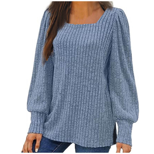 Lenago Oversize-Pullover für Damen in Übergrößen, modisch, langärmelig, locker, einfarbig, Bluse, Pullover, Jumper 1