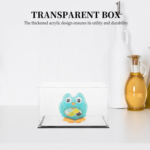 Samlarföremål för boxningshandskar, vitboksfodral för samlarobjekt, Hobby Baby, transparent 2