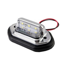 Lampa Solas Clibeanna Pláta Ceadúnais LED Uilíoch Bán le haghaidh Trucail GO Leantóir RV H N3G0