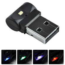 Worgeous USB autós belső hangulatlámpa fekete LED-es világítással a kényelmes vezetési élményért prémium ABS anyagból