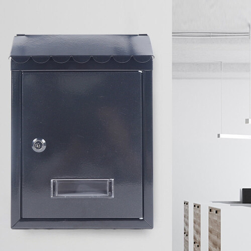 DENEST Modern Outdoor Waterproof Extra Large Drop Box Wall Mounted Mailbox with 2 keys 1