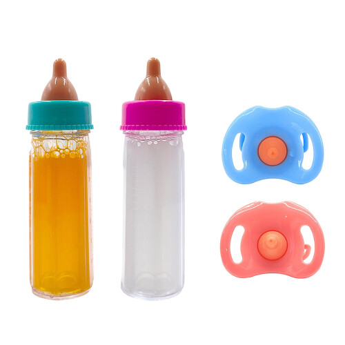 4 τεμάχια Baby Dolls Μπιμπερό Ταΐσματος Μαγικό Σετ Πιπίλας Εξαφανιζόμενο Γάλα