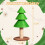 Arbre à chat en forme de sapin de Noël, vert gazon, 80 cm 3