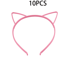 Bandaí Gruaige Bogha Cat RAGUPEL10Pcs, Banda Ceann Cluasa Cat Neamhghreannmhar agus Súgartha, Gabhálais Gruaige Éadroma agus Fadtéarmacha do