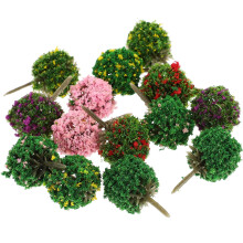 28Pcs Miniature Trees for Crafts Plastic Tree Shape for Fairy Garden and Model Making 3.5X1.9X1.9in
