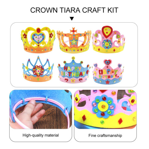 Kroon Tiara Knutselset Grappige Verjaardagsfeest Set6 2