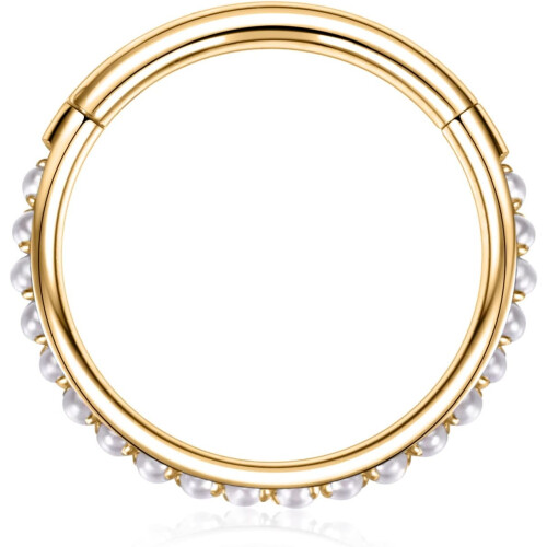 Κοσμήματα Piercing από Χειρουργικό Ατσάλι για Κόγχη 16g – Κρίκοι Clicker από Λευκό 2