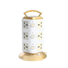 Bdday Power Strip Tower w/ 12 Outlets & 3 USB Ports, 6.6ft Cord, Flat Plug, Surge & Overload Protection – Compatible with US Outlets