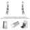 Support pliable pour micro-ondes en acier inoxydable robuste 6