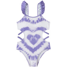 Culaith Snámha do Dhéagóirí, Culaith Snámha do Leanaí Óga, Camisole Gleoite, Ruffle, Culaith Snámha Aonphíosa le Strapaí, Méid 7T8T,