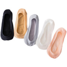 5 Paar Damen-Baumwollsocken, ultraniedrig geschnitten, unsichtbare Socken für flache Schuhe
