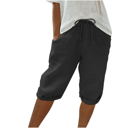 Γυναικεία Σορτς Aoujea Καλοκαιρινά Plus Size Γυναικεία Casual Καλοκαιρινά Μισά Σορτς