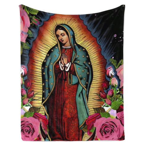 Vår Frue av Guadalupe mikrofleece-teppe 1