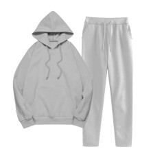 Sweatshirt for Women 2PCS Sports Casual Long Pants Hooded Sweater Tops Pants Set Long Sleeve Hooded Set with Pockets, Size S-3XL