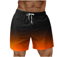 Gymshorts voor heren, atletische shorts voor heren, sneldrogende basketbalshorts met zakken voor hardlopen, casual sportkleding, oranje L
